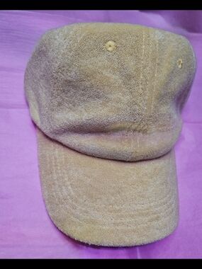 C.C. Soft Yellow Terry Cloth Baseball Cap NWT
